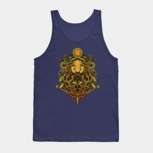 Gemini Engraving Art Tank Top